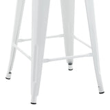 Scaun de bar Utopia, Alb, 42x42x86 cm