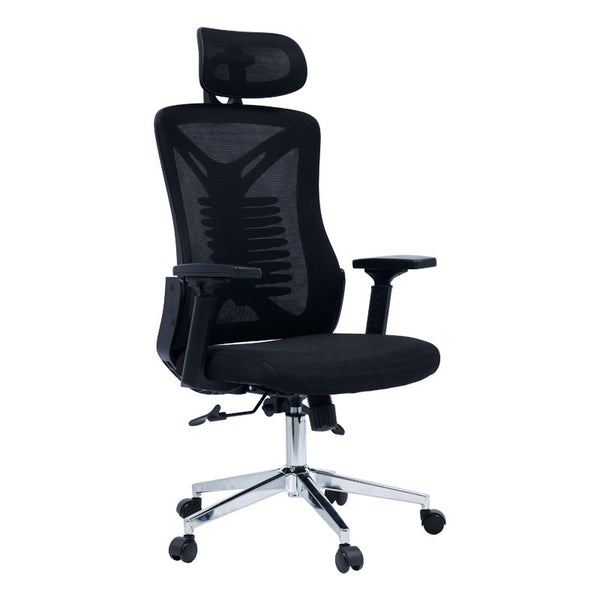 Scaun de birou manager Andrew plasa negru 61 x 65 x 117 cm