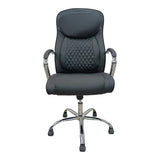 Scaun de birou director cu design matlasat Negru, 62x70x116 cm