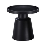 Masa laterala Ginoze, metal, Negru, 50x48, 5cm
