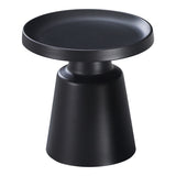 Masa laterala Ginoze, metal, Negru, 50x48, 5cm
