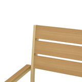 Scaun de exterior stivuibil Breze, Natural-Cappuccino, 57.5x60x88 cm