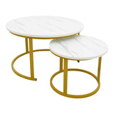 WHITE MARBLE-GOLDEN LEGS