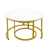 WHITE MARBLE-GOLDEN LEGS