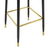 Scaun de bar Medium height bar, 48x50x107 cm - Negru-Bej-Auriu