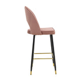 Scaun de bar Medium height bar, 48x50x107 cm - Negru-Auriu