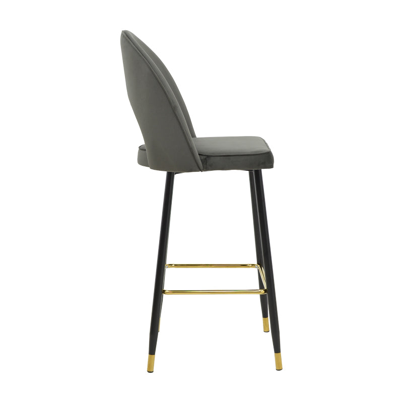 Scaun de bar Medium height bar, 48x50x107 cm - Antracit-Negru-Auriu