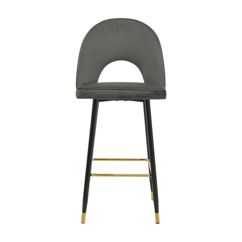 Scaun de bar Medium height bar, 48x50x107 cm - Antracit-Negru-Auriu