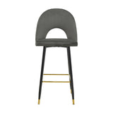 Scaun de bar Medium height bar, 48x50x107 cm - Antracit-Negru-Auriu