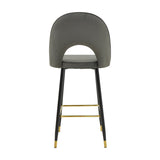 Scaun de bar Medium height bar, 48x50x107 cm - Antracit-Negru-Auriu