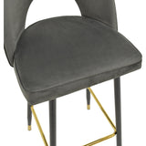 Scaun de bar Medium height bar, 48x50x107 cm - Antracit-Negru-Auriu