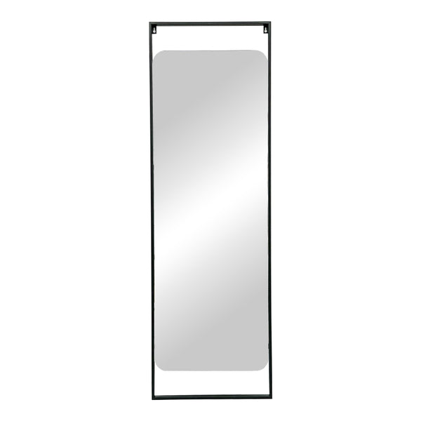 Oglinda Piza  sticla neagra fier 45x2x140cm