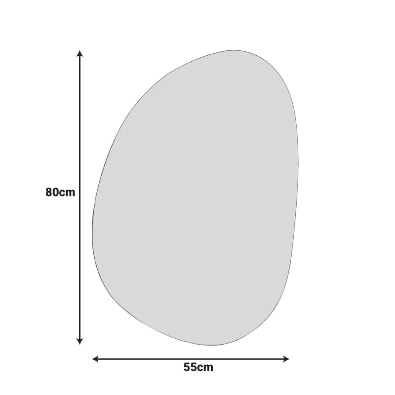 Oglinda Inart Listro, Moderna, Lemn, 55x1x80 cm