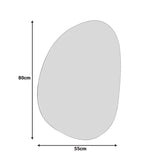 Oglinda Inart Listro, Moderna, Lemn, 55x1x80 cm