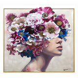 Tablou Pictat pe Pânza cu Efect 3D Inart Mavare, Modern, Cadru Elegant, Pânza de Calitate, 100x3.5x100cm