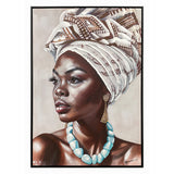 Tablou pânza cu rama Zaira Inart, Modern, 70x3.5x100cm