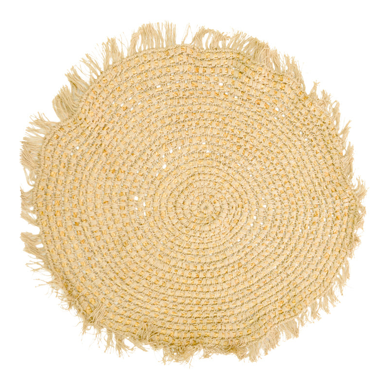 Covor din Juta Mibre, Natural, Dia. 120x1 cm
