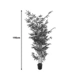 Plantă decorativă Bamboo în ghiveci, Inart, Verde, Material PP, Înălțime 190 cm.