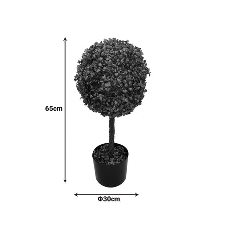 Planta decorativa cu ghiveci, Bolla I, Verde, Plastic, 30x65 cm