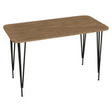 Masa de cina Palkon stejar -metal negru 120x60x73 cm - Stejar