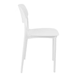 Scaun de exterior Stackable, Alb, 38x49x79 cm