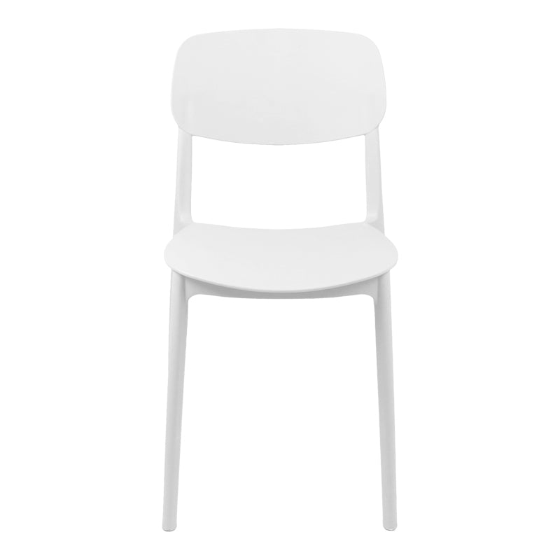 Scaun de exterior Stackable, Alb, 38x49x79 cm