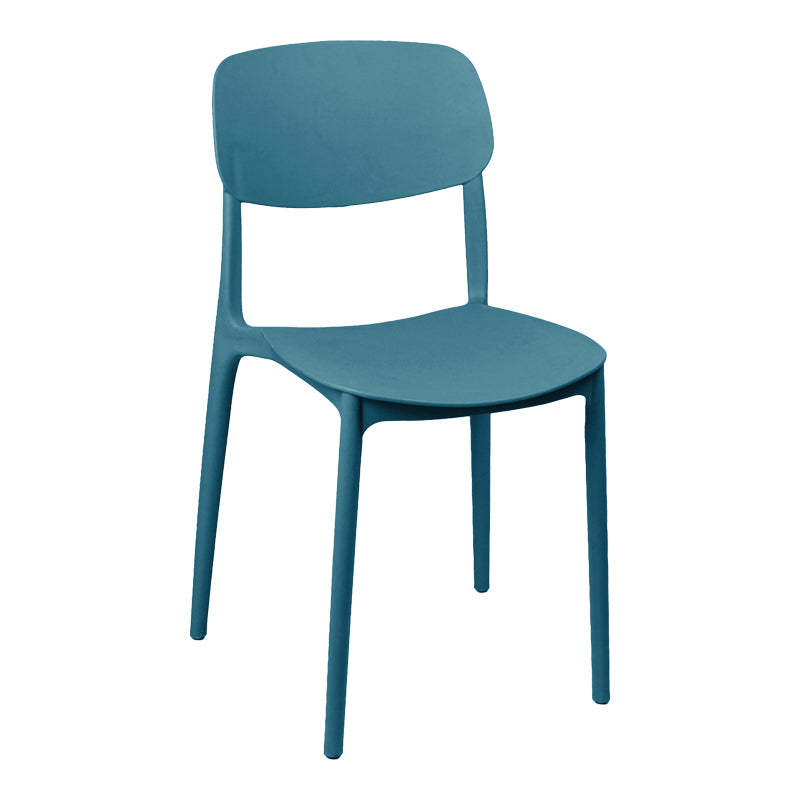 Scaun exterior Stackable Berdian, Albastru, 38x49x79 cm