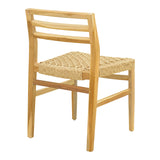Scaun Tuga, lemn teak, împletitură PE, 50x58x86 cm