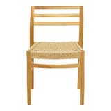 Scaun Tuga, lemn teak, împletitură PE, 50x58x86 cm
