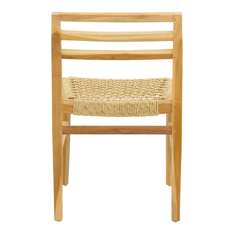 Scaun Tuga, lemn teak, împletitură PE, 50x58x86 cm