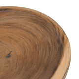 Măsuță de cafea Tobola din lemn Suar, Natural Ø60x45cm