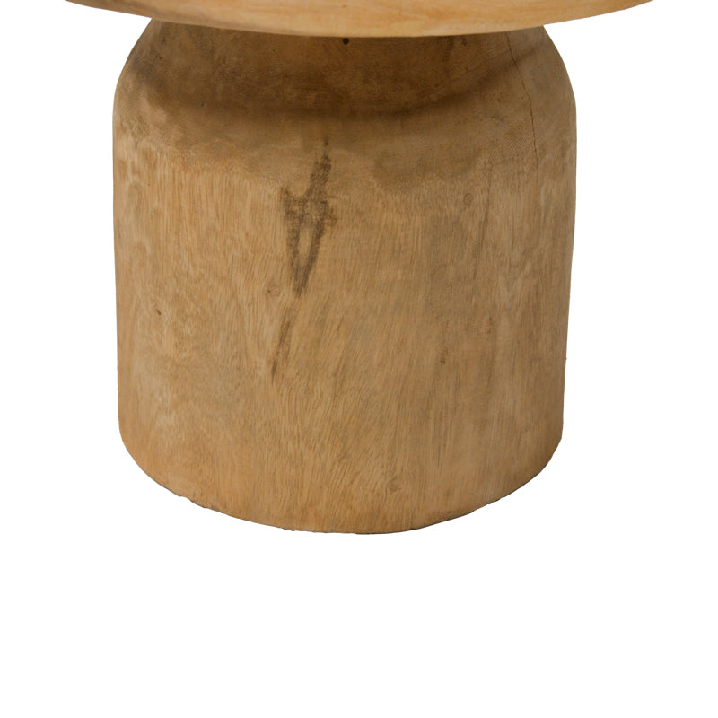 Măsuță de cafea Tobola din lemn Suar, Natural Ø60x45cm