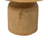 Măsuță de cafea Tobola din lemn Suar, Natural Ø60x45cm