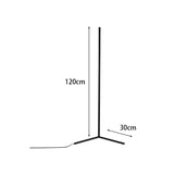 Lampadar modern cu LED Nanek, metal, negru, 30x30x120 cm