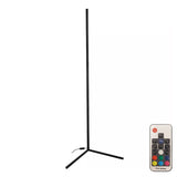 Lampadar modern cu LED Nanek, metal, negru, 30x30x120 cm