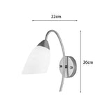 Aplica de perete LED Berak, metal, Auriu-Alb, 10x10x17 cm