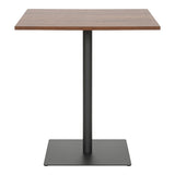 Masa cu design elegant Nerobian , Stil Modern, MDF, Culoare Nuc, 70x70x75 cm