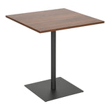 Masa cu design elegant Nerobian , Stil Modern, MDF, Culoare Nuc, 70x70x75 cm