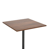 Masa cu design elegant Nerobian , Stil Modern, MDF, Culoare Nuc, 70x70x75 cm