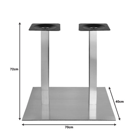 Suport blat masa Aluminum, Argintiu, 70x40x72 cm