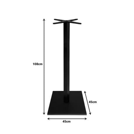Suport blat masa Cabanol, Negru, 45x45x108 cm