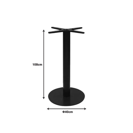 Suport blat masa Stada, Negru, 40x40x108 cm