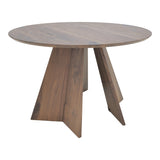 Masa rotunda cu functie extensibila Bibble, Nuc, 120x76 cm