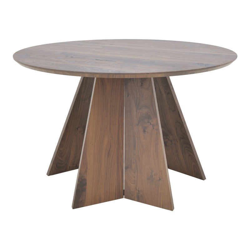 Masa rotunda cu functie extensibila Bibble, Nuc, 120x76 cm