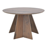Masa rotunda cu functie extensibila Bibble, Nuc, 120x76 cm