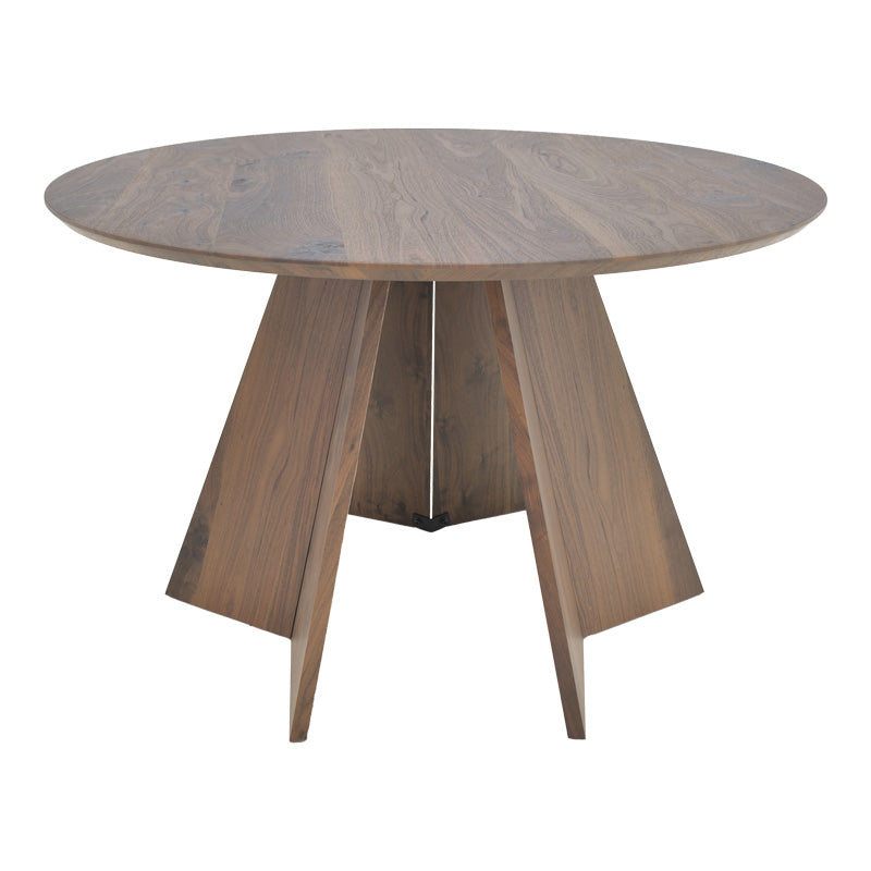 Masa rotunda cu functie extensibila Bibble, Nuc, 120x76 cm