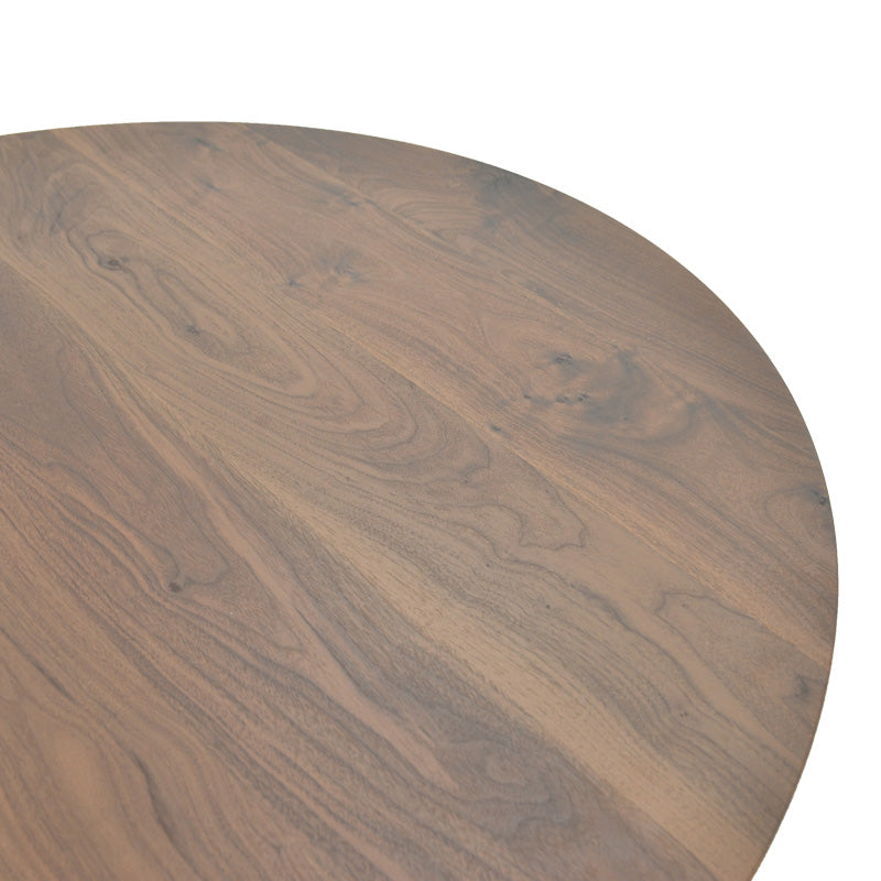 Masa rotunda cu functie extensibila Bibble, Nuc, 120x76 cm
