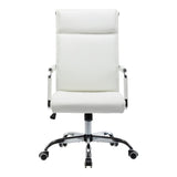 Scaun de birou managerial cu funcție ajustabilă Mavel, 55x62x100-110 cm, Albă