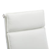 Scaun de birou managerial cu funcție ajustabilă Mavel, 55x62x100-110 cm, Albă