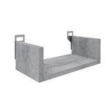 Etajera de perete cu design modern Derva , Stil Modern, Culoare Gri Ciment, Material MDF, Dimensiuni 30x15x10cm.